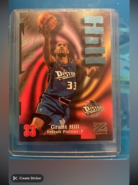 Grant Hill Detroit Pistons #33 Basketball Card - Pistons
